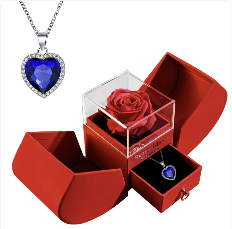 Christmas Necklace Jewelry Gift Box Set